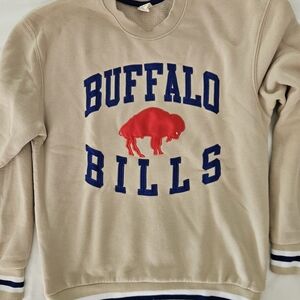 NFL Buffalo Bills Beige Crewneck Sweater